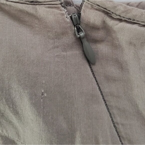 Gap Vintage Sandy Taupe Drop Waist Pleated Strappy Midi Dress - Picture 15 of 16